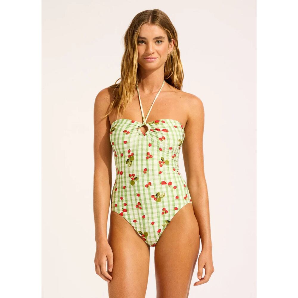 Seafolly Beach Picnic Bandeau One Piece Swimsuit NWT VARIOUS SIZES